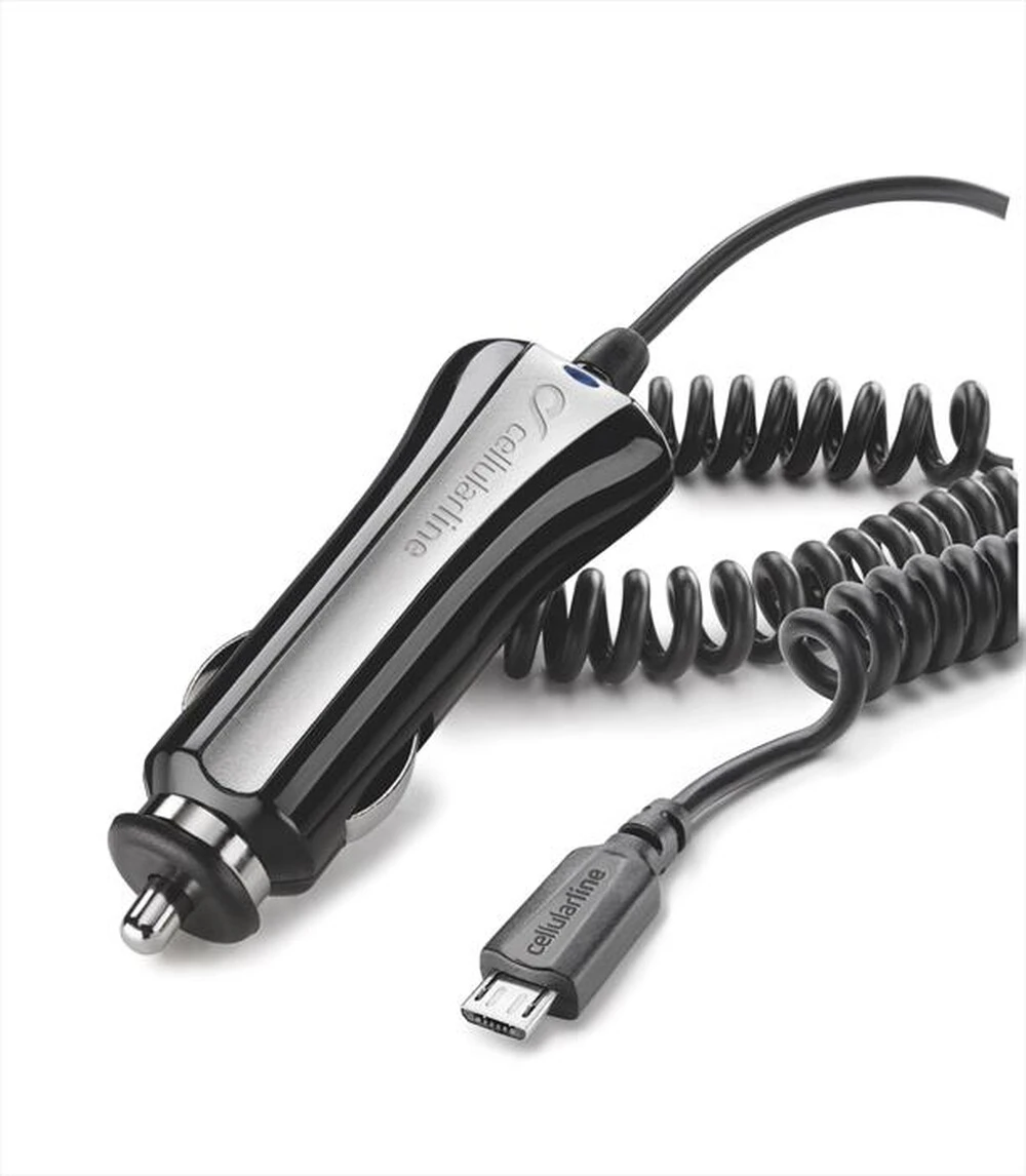 CELLULARLINE - Caricabatterie Da Auto Micro USB-Nero 5 CELLULARLINE - Caricabatterie Da Auto Micro USB-Nero - immagine 3