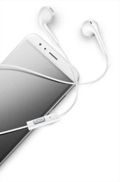 CELLULARLINE - AUCAPSULEW Auricolari Con Controllo Volume Sul Filo-Bianco