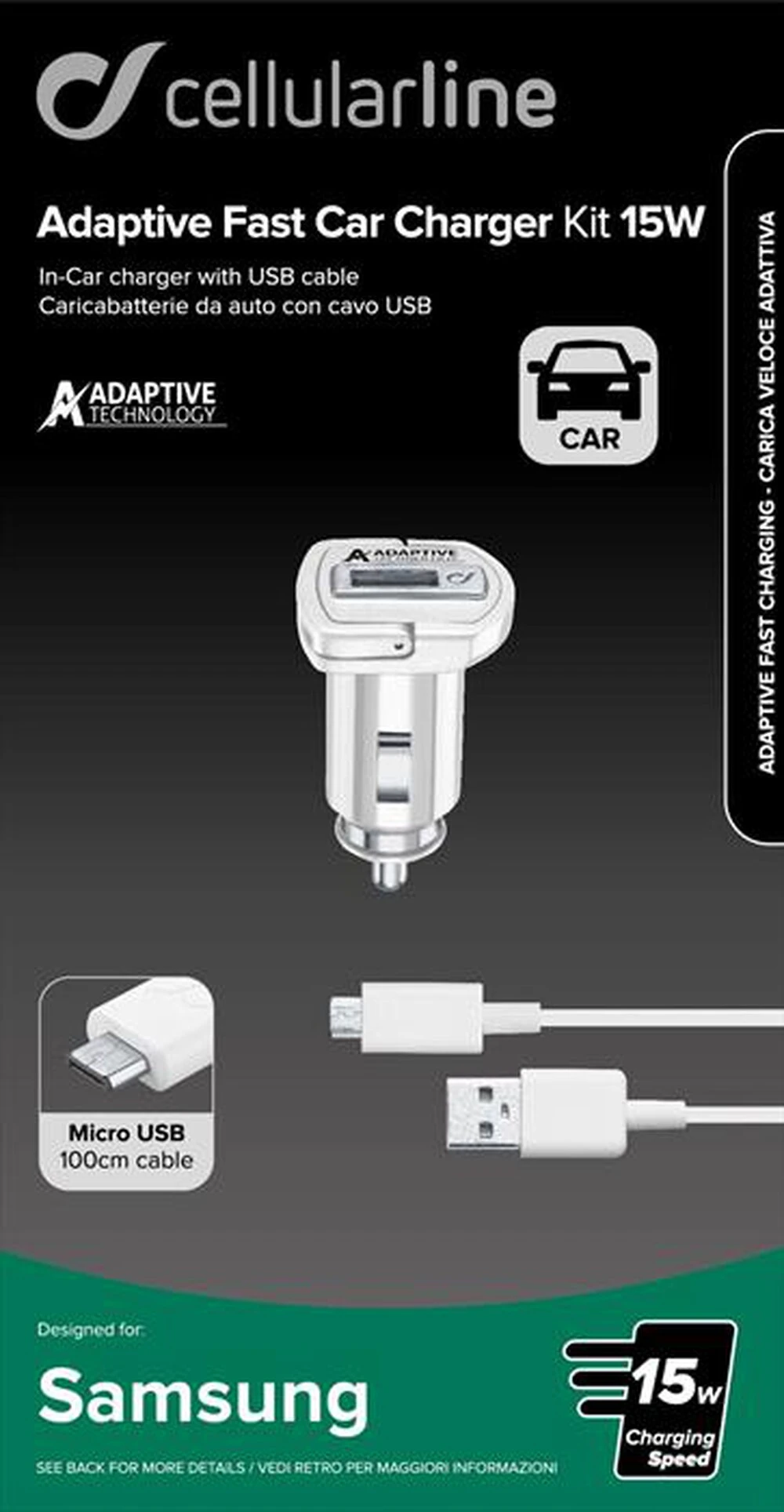 CELLULARLINE - CBRSMKIT15WMUSBW-Bianco 3 CELLULARLINE - CBRSMKIT15WMUSBW-Bianco