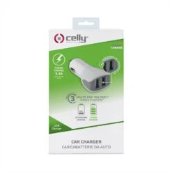 CELLY - CARICABATTERIE DA AUTO-Bianco/Plastica 7 CELLY - CARICABATTERIE DA AUTO-Bianco/Plastica -Negozio Di Elettronica 182039732 2