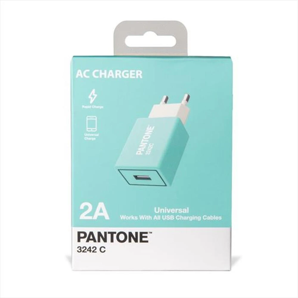 PANTONE - PT-AC1USBL - PANTONE WALL CHARGER 2.1A-AZZURRO/PLASTICA 4 PANTONE - PT-AC1USBL - PANTONE WALL CHARGER 2.1A-AZZURRO/PLASTICA - immagine 2