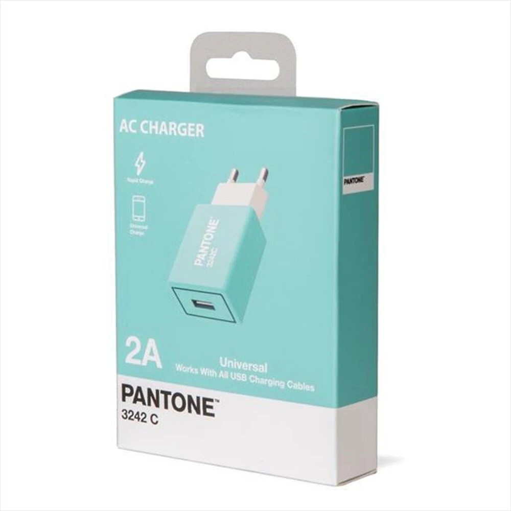 PANTONE - PT-AC1USBL - PANTONE WALL CHARGER 2.1A-AZZURRO/PLASTICA 5 PANTONE - PT-AC1USBL - PANTONE WALL CHARGER 2.1A-AZZURRO/PLASTICA - immagine 3