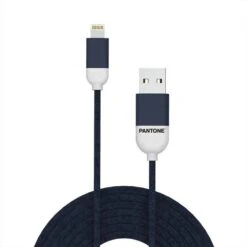 PANTONE - PT-LCS001-5N - LIGHTNING CABLE 1 5 MT-BLU/PLASTICA