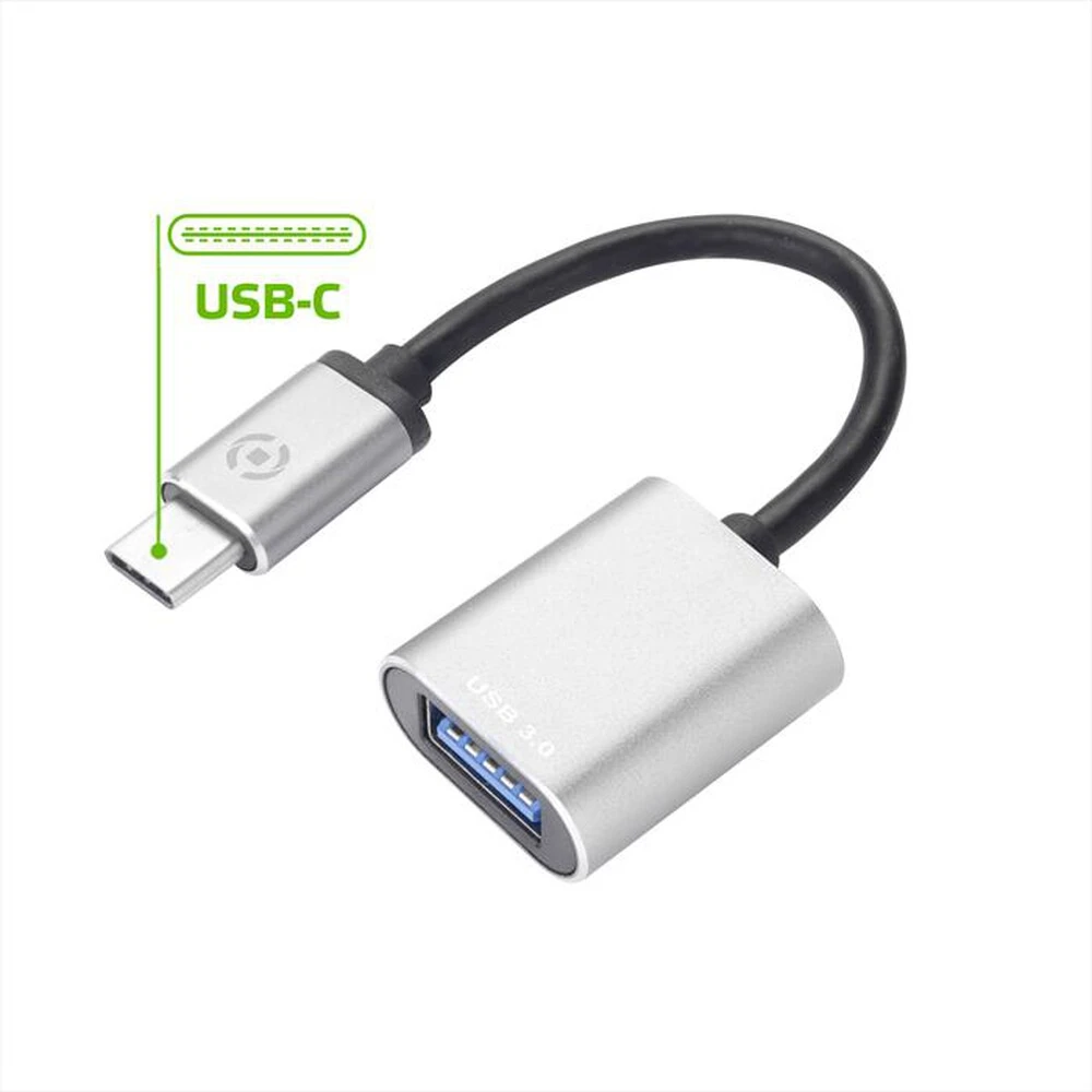 CELLY - PROUSBCUSBDS - ADAPTER TYPEC TO USB-Grigio 3 CELLY - PROUSBCUSBDS - ADAPTER TYPEC TO USB-Grigio