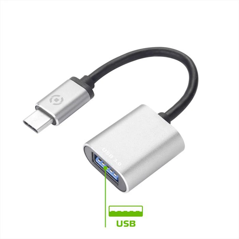CELLY - PROUSBCUSBDS - ADAPTER TYPEC TO USB-Grigio 4 CELLY - PROUSBCUSBDS - ADAPTER TYPEC TO USB-Grigio - immagine 2