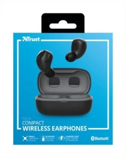 TRUST - NIKA COMPACT BLUETOOTH EARPHONES-Black -Negozio Di Elettronica 192014992 13