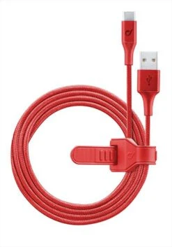 CELLULARLINE - USBDATANLLTYC1MR Cavi Dati-USB-in Silicone-Rosso