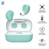 TRUST - NIKA COMPACT BLUETH EARPHONES MINT-Turquoise 1 TRUST - NIKA COMPACT BLUETH EARPHONES MINT-Turquoise -Negozio Di Elettronica 202003603