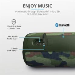 TRUST - CARO MAX POWERFUL BT SPEAKER - CAMO-Jungle Camouflage -Negozio Di Elettronica 202007622 11