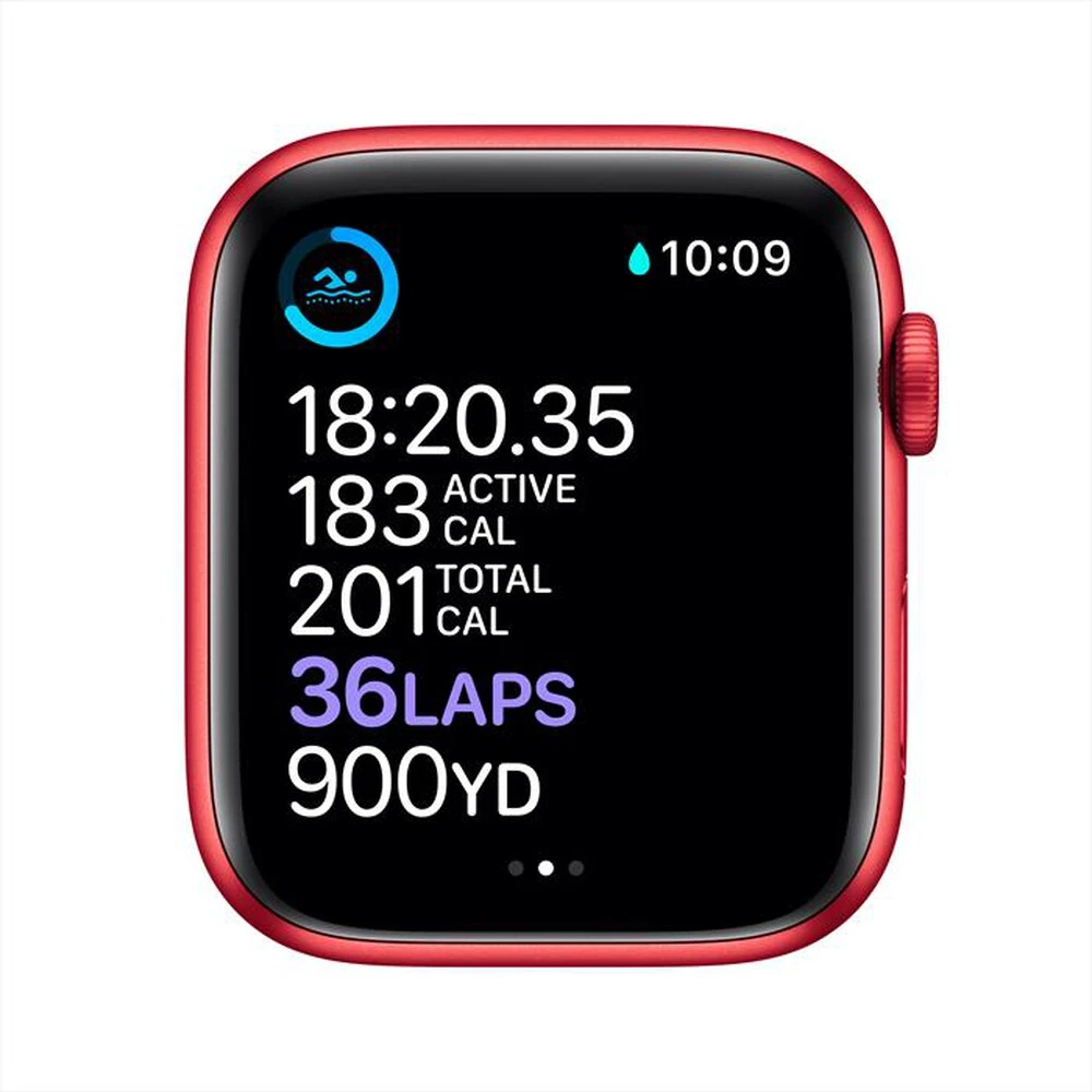 APPLE - Apple Watch Series 6 GPS+Cellular 44mm All Rosso-Cinturino Sport Rosso 6 APPLE - Apple Watch Series 6 GPS+Cellular 44mm All Rosso-Cinturino Sport Rosso - immagine 4