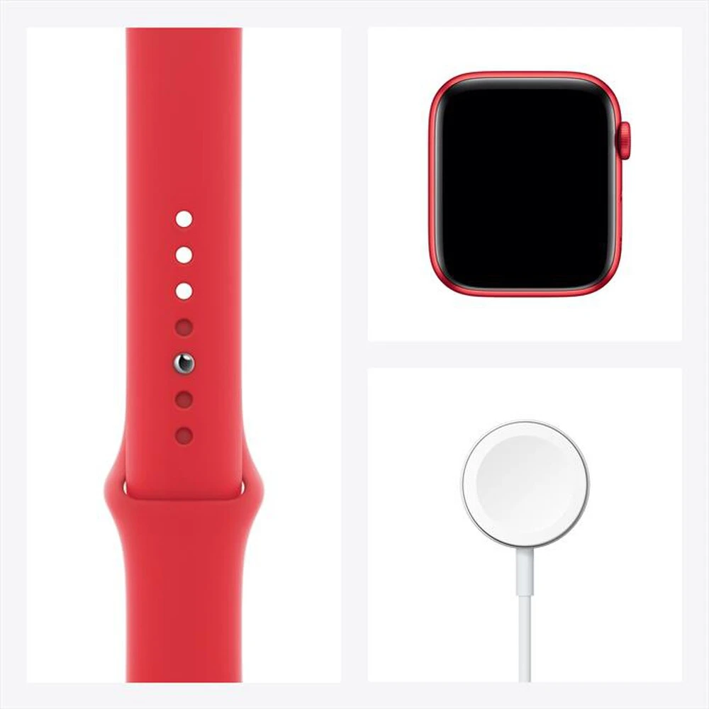 APPLE - Apple Watch Series 6 GPS+Cellular 44mm All Rosso-Cinturino Sport Rosso 8 APPLE - Apple Watch Series 6 GPS+Cellular 44mm All Rosso-Cinturino Sport Rosso - immagine 6