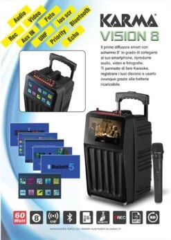 KARMA - VISION 8-Nero -Negozio Di Elettronica 202011037 3