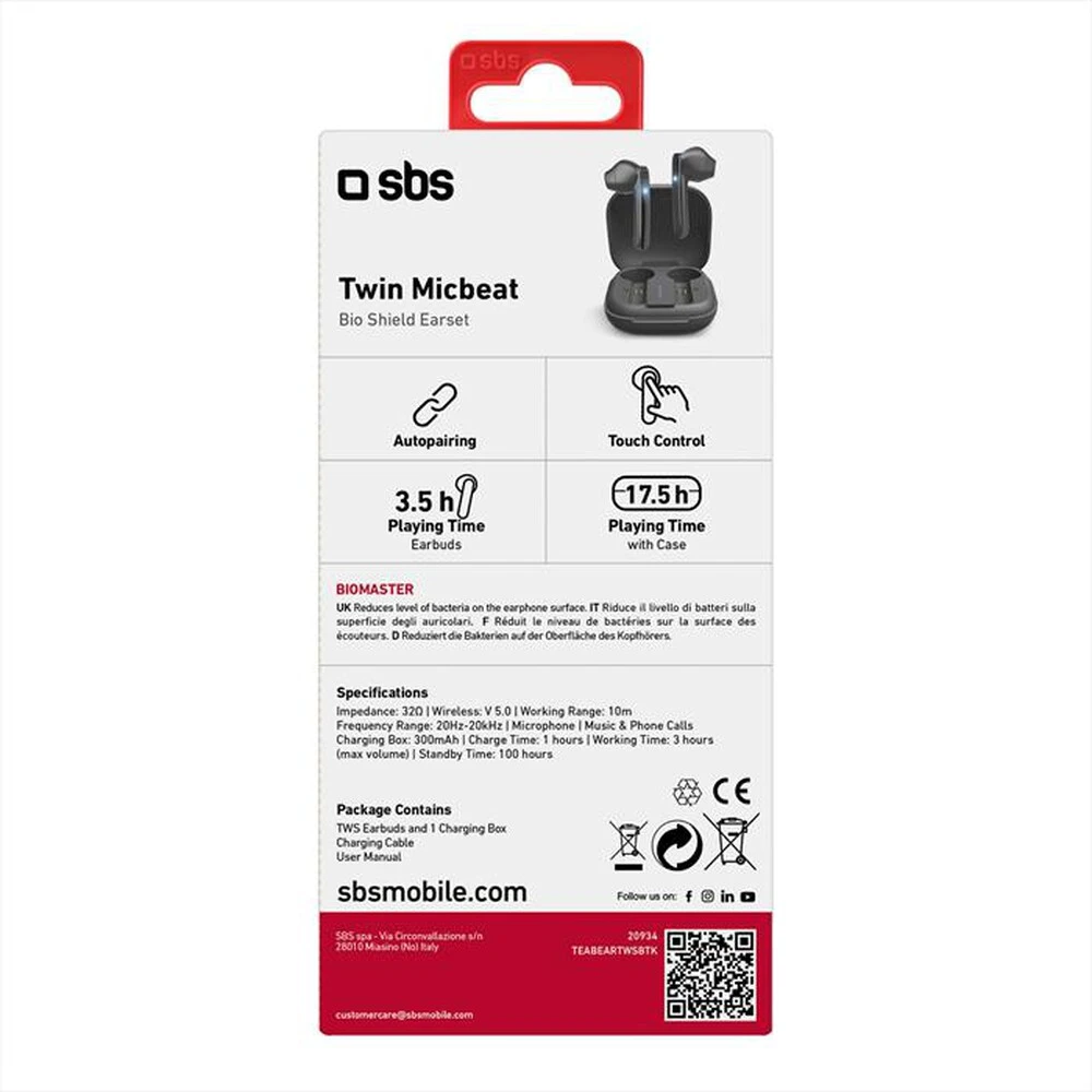 SBS - TEABEARTWSBTK-Nero 7 SBS - TEABEARTWSBTK-Nero - immagine 5