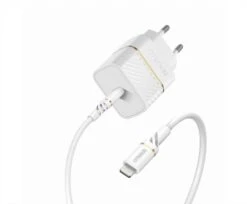 OTTERBOX - CARICATORE DA MURO USB-C 20W + CAVO USB-C-LIGHTING-bianco