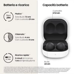 SAMSUNG - GALAXY BUDS2-Graphite -Negozio Di Elettronica 212010371 4