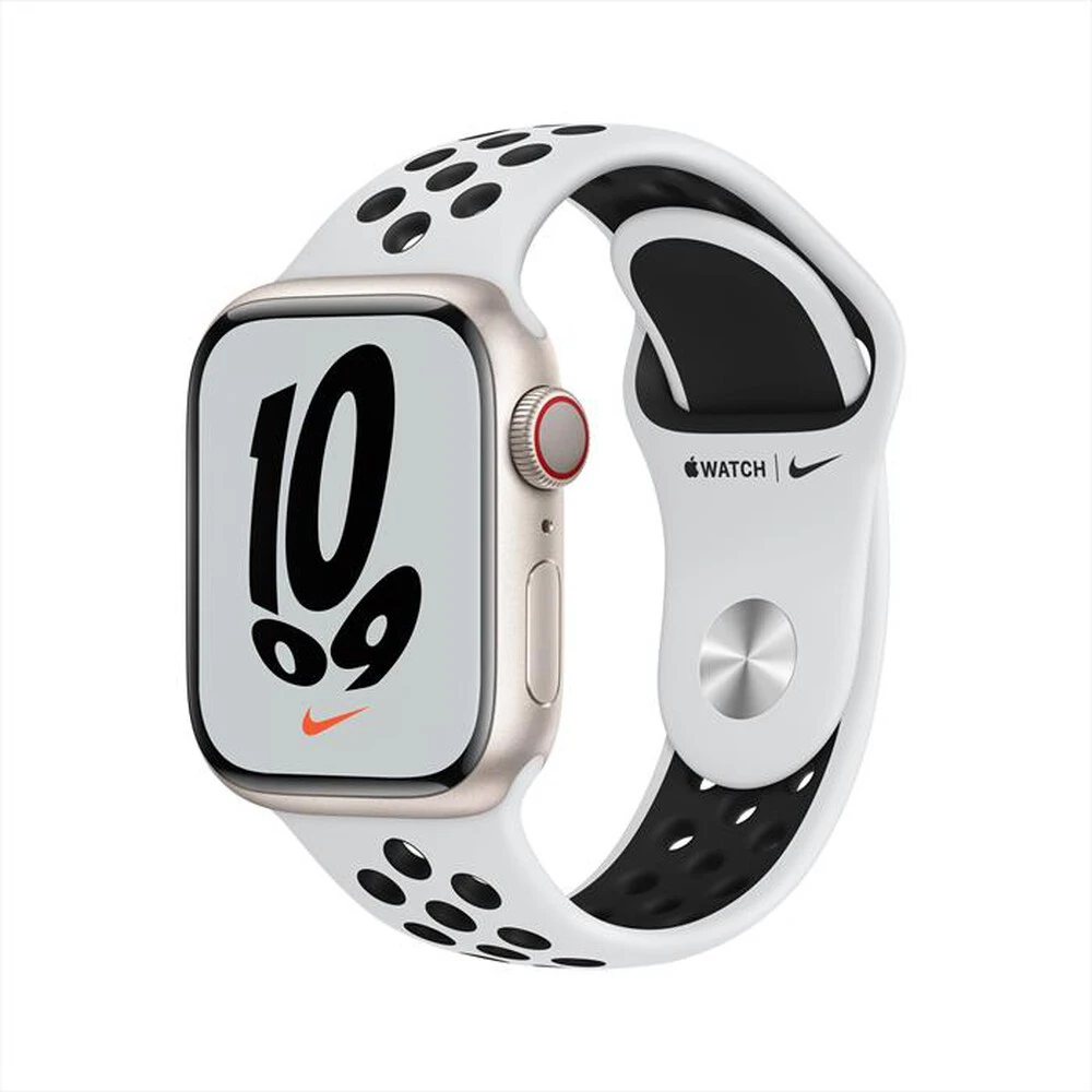 APPLE - Apple Watch NIKE Series 7 GPS+Cellular 41 Allu-Galassia Sport PlatinoPuroNero 3 APPLE - Apple Watch NIKE Series 7 GPS+Cellular 41 Allu-Galassia Sport PlatinoPuroNero