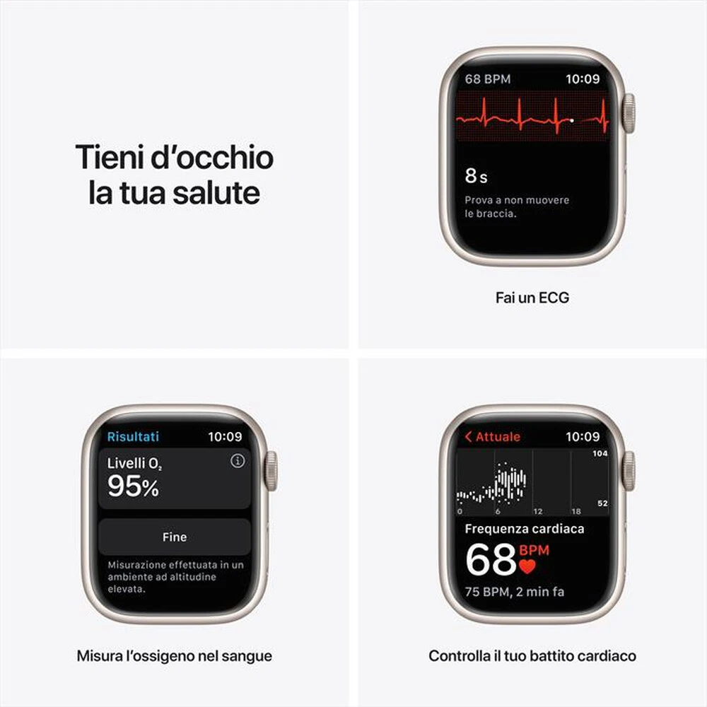 APPLE - Apple Watch NIKE Series 7 GPS+Cellular 41 Allu-Galassia Sport PlatinoPuroNero 7 APPLE - Apple Watch NIKE Series 7 GPS+Cellular 41 Allu-Galassia Sport PlatinoPuroNero - immagine 5