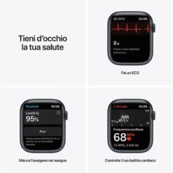 APPLE - Apple Watch NIKE Series 7 GPS 45mm Alluminio-Sport Antracite Nero -Negozio Di Elettronica 212012800 4