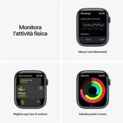 APPLE - Apple Watch NIKE Series 7 GPS 45mm Alluminio-Sport Antracite Nero -Negozio Di Elettronica 212012800 5
