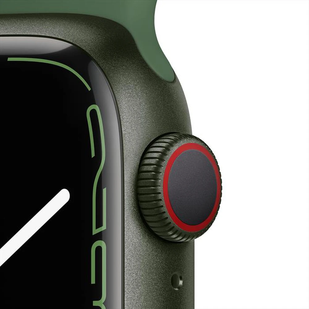 APPLE - Apple Watch Series 7 GPS+Cellular 41mm Alluminio-Cinturino Sport Verde 5 APPLE - Apple Watch Series 7 GPS+Cellular 41mm Alluminio-Cinturino Sport Verde - immagine 3