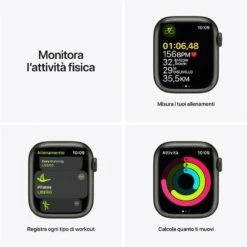 APPLE - Apple Watch Series 7 GPS+Cellular 41mm Alluminio-Cinturino Sport Verde 13 APPLE - Apple Watch Series 7 GPS+Cellular 41mm Alluminio-Cinturino Sport Verde -Negozio Di Elettronica 212012805 5
