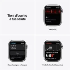 APPLE - Apple Watch Series 7 GPS+Cellular 41mm Acciaio-Maglia Milanese Argento -Negozio Di Elettronica 212012806 4