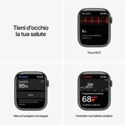 APPLE - Apple Watch Series 7 GPS+Cellular 45mm Alluminio-Cinturino Sport Verde -Negozio Di Elettronica 212012812 4