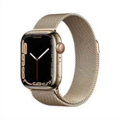 APPLE - Apple Watch Series 7 GPS+Cellular 41mm Acciaio Oro-Maglia Milanese Oro