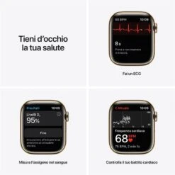 APPLE - Apple Watch Series 7 GPS+Cellular 41mm Acciaio Oro-Maglia Milanese Oro -Negozio Di Elettronica 212012817 4
