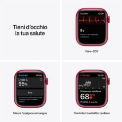 APPLE - Apple Watch Series 7 GPS 41mm Alluminio-Sport Band (PRODUCT)RED -Negozio Di Elettronica 212012833 4