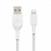 BELKIN - CAVO INTRECCIATO DA USB-A A LIGHTNING 1M-bianco -Negozio Di Elettronica 222003328