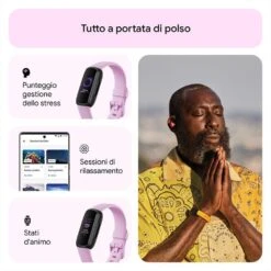 FITBIT - INSPIRE 3 - FB424BKLV-nero/ Lilla Tenue -Negozio Di Elettronica 222008270 3