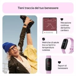 FITBIT - INSPIRE 3 - FB424BKLV-nero/ Lilla Tenue -Negozio Di Elettronica 222008270 5