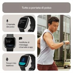 FITBIT - VERSA 4 - FB523BKBK-NERO/ALL GRIGIO GRAFIT -Negozio Di Elettronica 222008272 3