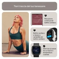 FITBIT - VERSA 4 - FB523BKBK-NERO/ALL GRIGIO GRAFIT -Negozio Di Elettronica 222008272 5