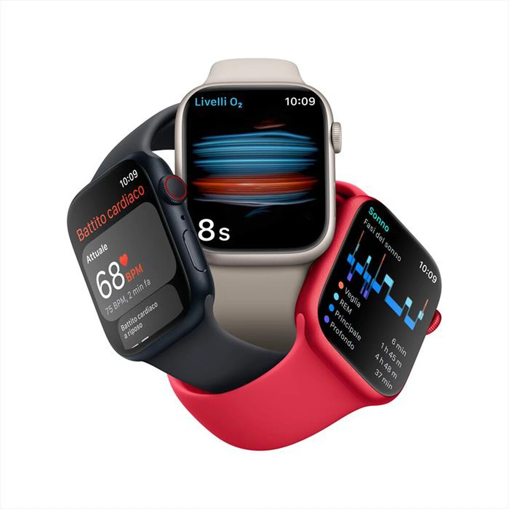 APPLE - Watch Series 8 GPS + Cellular 41mm Alluminio-Mezzanotte 8 APPLE - Watch Series 8 GPS + Cellular 41mm Alluminio-Mezzanotte - immagine 6