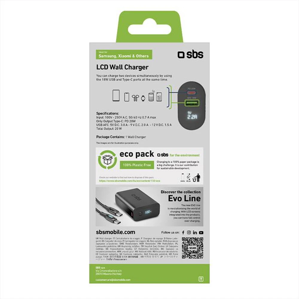 SBS - Travel Charger TETREV20PDW-Nero 5 SBS - Travel Charger TETREV20PDW-Nero - immagine 3
