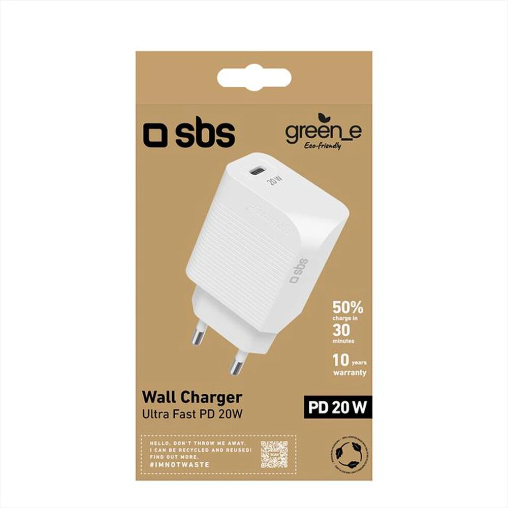 SBS - Wall Charger GRETR1CPD20W-Bianco 4 SBS - Wall Charger GRETR1CPD20W-Bianco - immagine 2