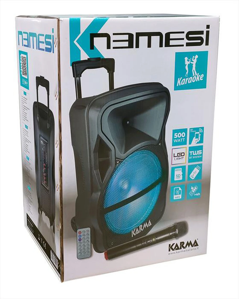 KARMA - Diffusore Amplificato Ricaricabile NEMESI-Nero 6 KARMA - Diffusore Amplificato Ricaricabile NEMESI-Nero - immagine 4