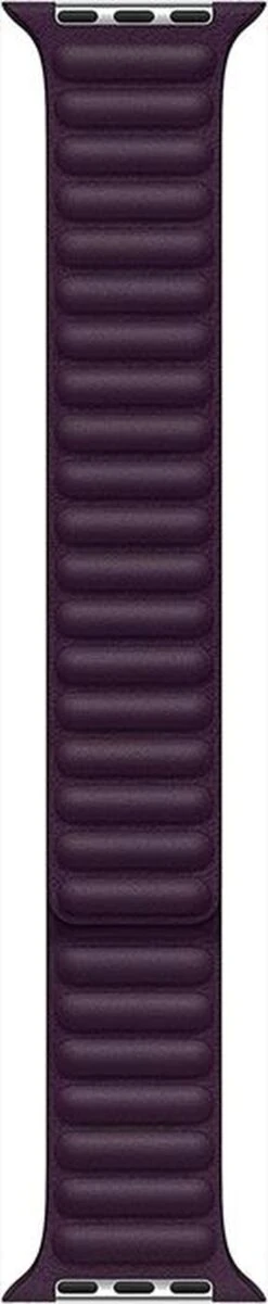 APPLE - 41mm Leather Link - S/M-Dark Cherry